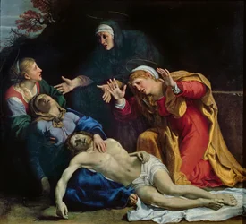 De betreurde dode Christus (De drie Maria